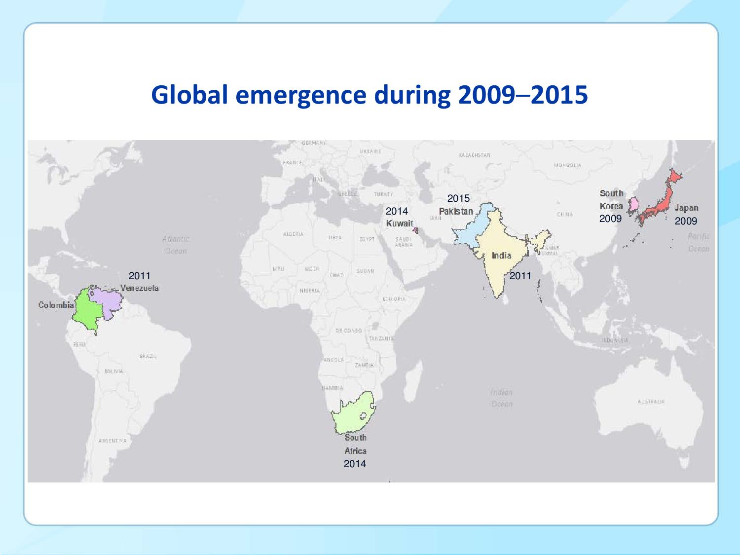 File:Global emergence of C. auris between 2009-2015.jpeg