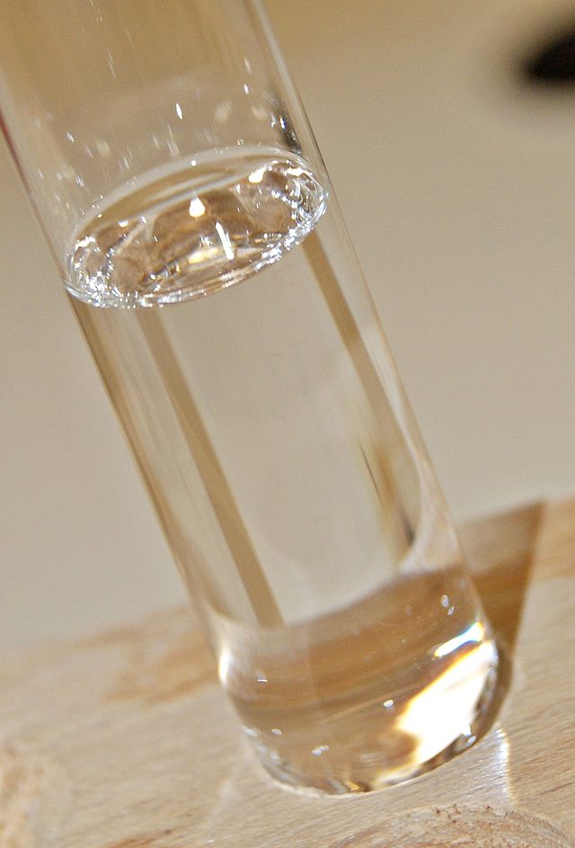Chloroform in its liquid state shown in a test tube