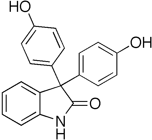 Chemical structure of Oxyphenisatine