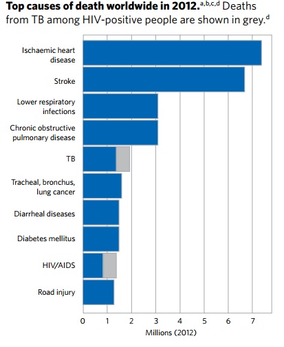Image 5 - TB is in the top 10 causes of death in 2015. - WHO 2016 TB Report)[1]