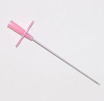 Single wall puncture needle without a stylet.