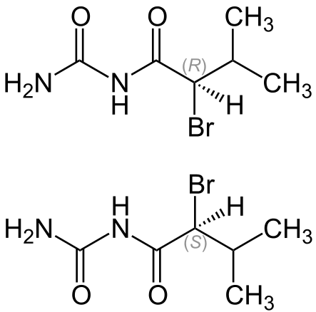 Skeletal formula of bromisoval