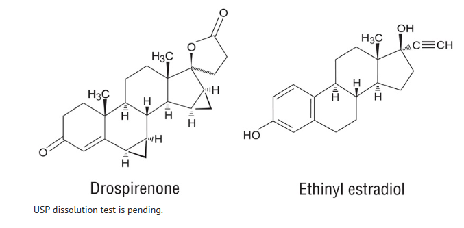 File:Structural formula drospirenone and ethinyl estradiol.png