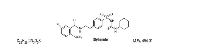 File:Glyburide Chemical Structure.png