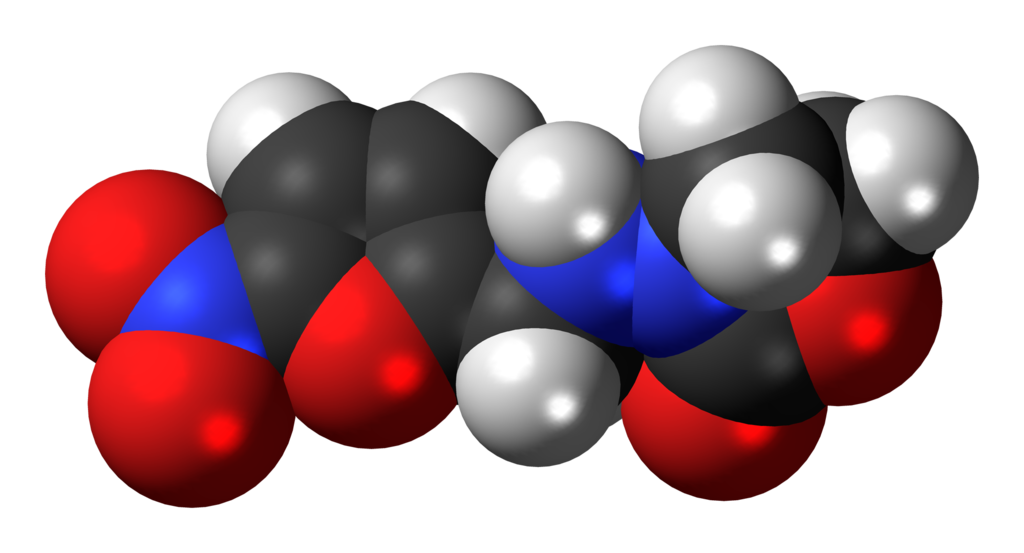 Space-filling model of the furazolidone model