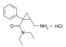 File:Milnacipran hydrochloride Chemical structure.png