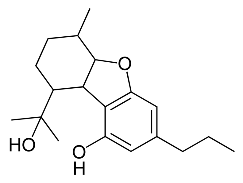 Chemical structure of cannabiglendol-C3