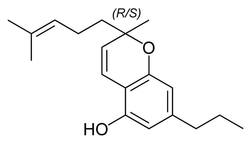 Chemical structure of cannabichromevarine.