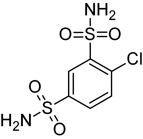 Skeletal formula of clofenamide