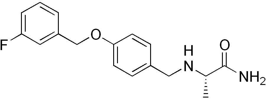 Chemical structure of Safinamide