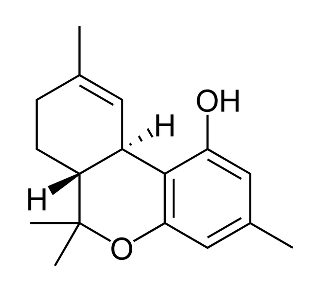 Chemical structure of tetrahydrocannabiorcol.