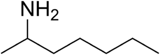 Skeletal formula of tuaminoheptane