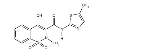 Meloxicam structure.png