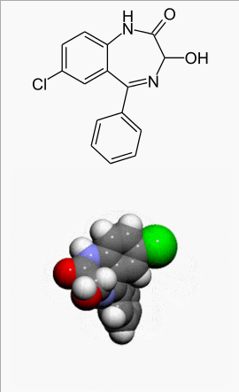File:Oxazepam Chemical structure.png
